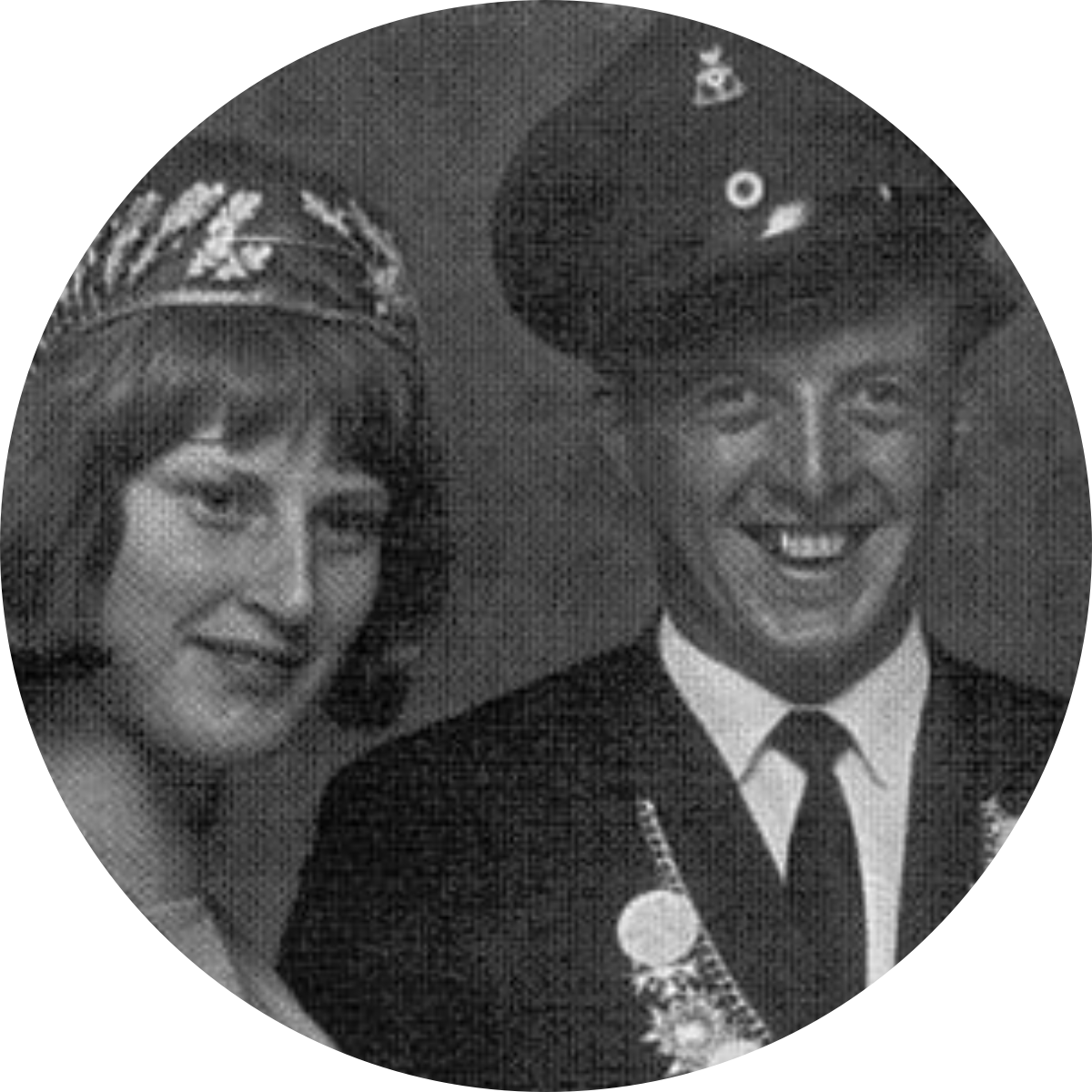 1965 König Theo Engels mit Susanne Rüsche 1965 König Theo Engels mit Susanne Rüsche