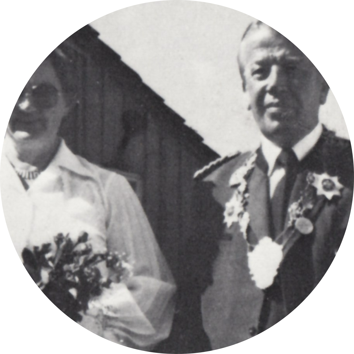 1966 Königspaar Bernhard Huperz mit Irma Huperz geb. Strausdat 1966 Königspaar Bernhard Huperz mit Irma Huperz geb. Strausdat