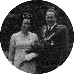 1967 Königspaar Bruno Halbe mit Rosa Halbe geb. Tomasetti 1967 Königspaar Bruno Halbe mit Rosa Halbe geb. Tomasetti